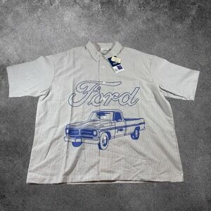 Ford Motor Company Shirt Large NWT‎ Officially Licensed Product Blue 100% Cotton